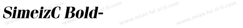 SimeizC Bold字体转换